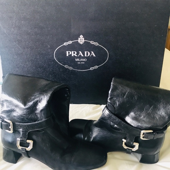 Prada Calzature Donna black boots - Picture 1 of 3